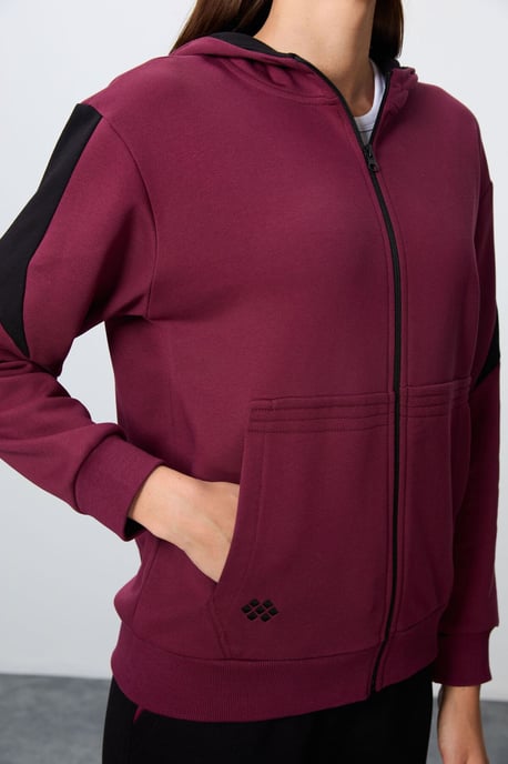 Oversized hoodie met rits en broekset - Image 4
