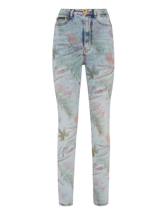 Super Hoge Taille Jegging Flowers - Image 1