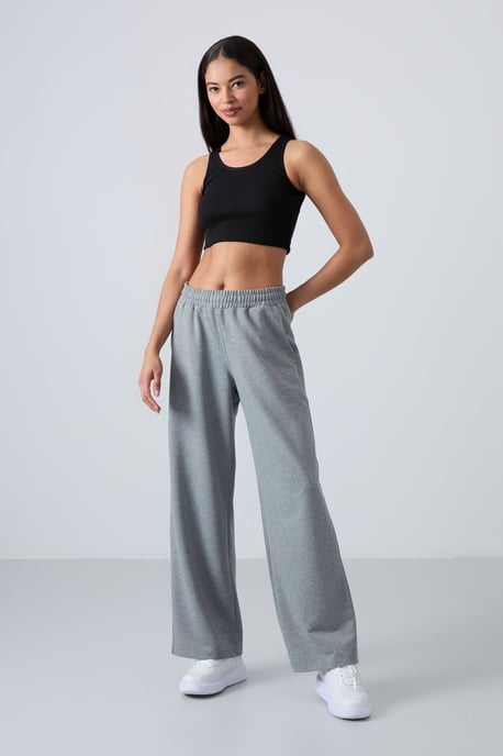 Brede-Leg Pull-On Sweatpants - Image 1