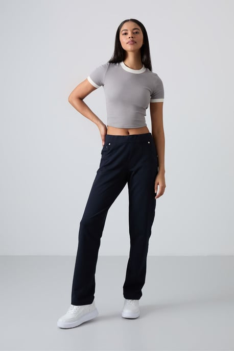 Dames Relaxed Straight-Leg Sweathose - Image 1