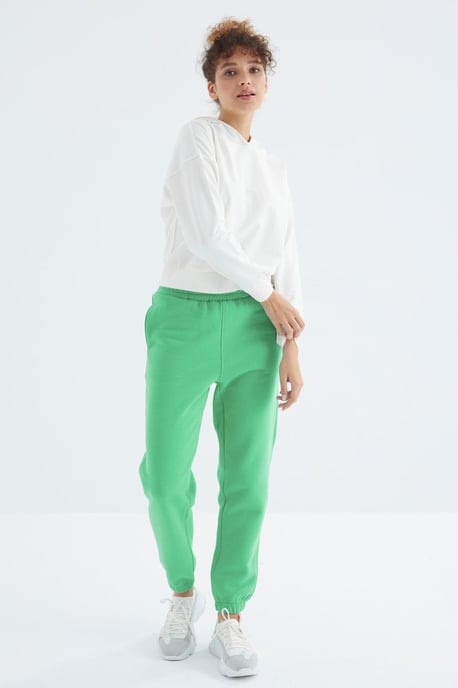Dames Hoge Taille Fleece Joggingbroek - Image 4