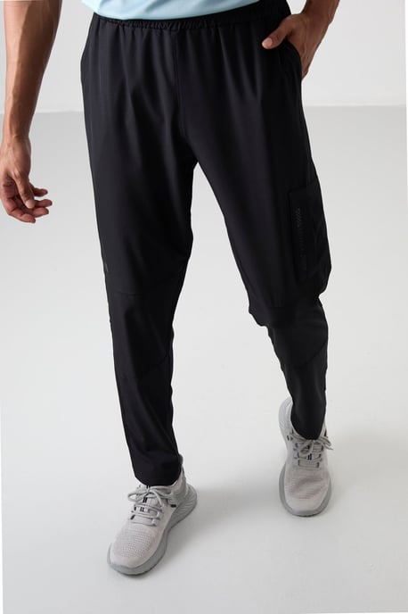 Heren Effen Sweatpants met Elastische Tailleband - Image 1