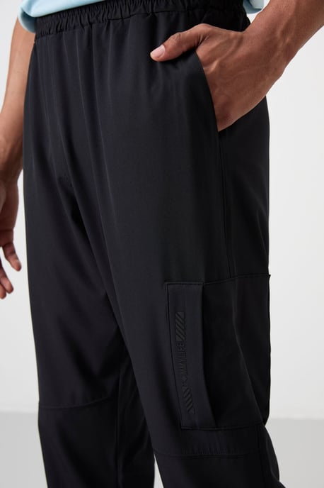 Heren Effen Sweatpants met Elastische Tailleband - Image 3