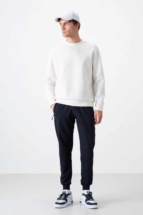 Heren Effen Pull-on Sweatpants Met Ritssluiting Zak - Image 2
