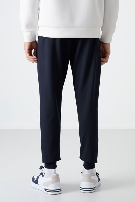 Heren Effen Pull-on Sweatpants Met Ritssluiting Zak - Image 5
