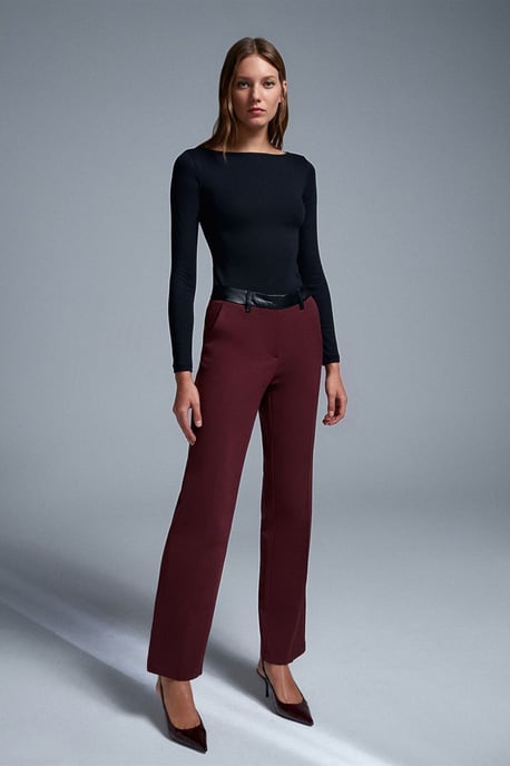 Vrouwen Nepleren Rechte Broek - Image 1