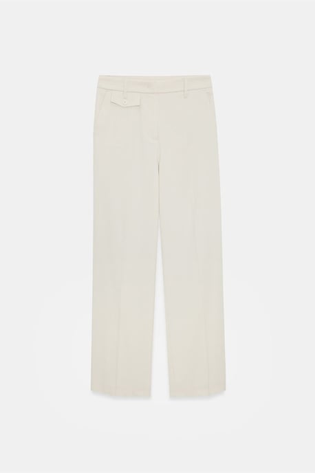 Dames Hoge Taille Rechte Cropped Broek - Image 5