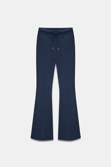 Mid-Waist Flare Jersey Broek met Touwtje - Image 5