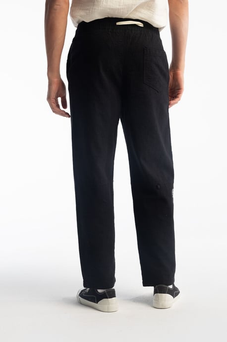 Rechtafstaande Broek met Touwtjes in de Taille - Image 2