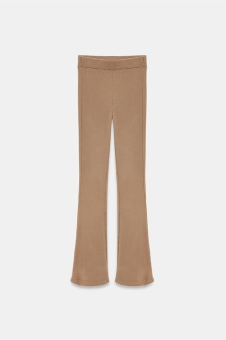 Hoge Taille Flared Gebreide Broek - Image 6