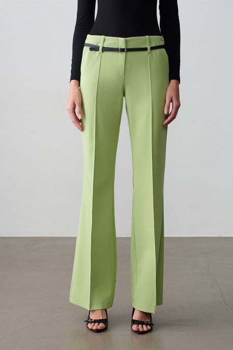 Gestrikte Rechttoe-Rechtaan Crepe Broek - Image 3