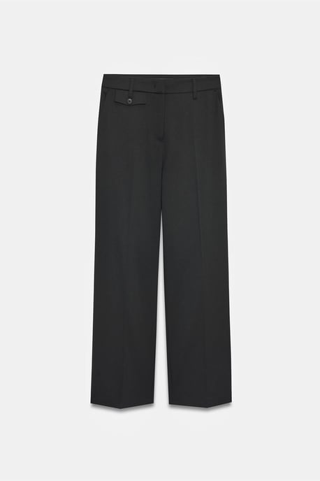 Dames Hoge Taille Rechte Crepe Broek - Image 5