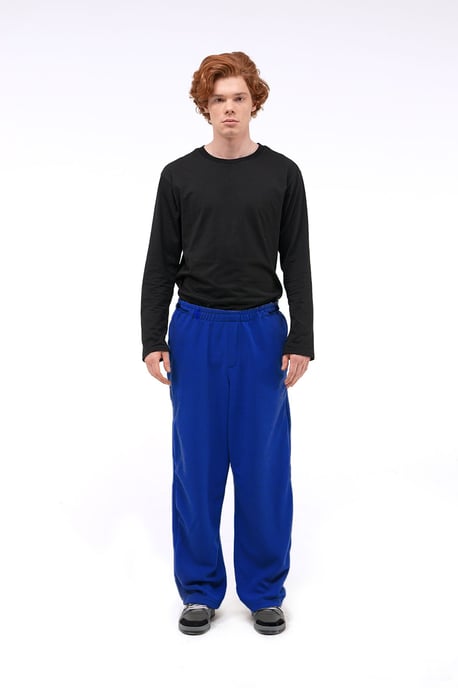 Heren Relaxed Fit Wijde Pijpen Instapbroek - Image 1