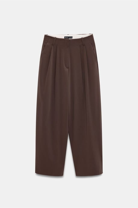 Dames Hoge Taille Wijde Pijpen Crepe Broek - Image 6
