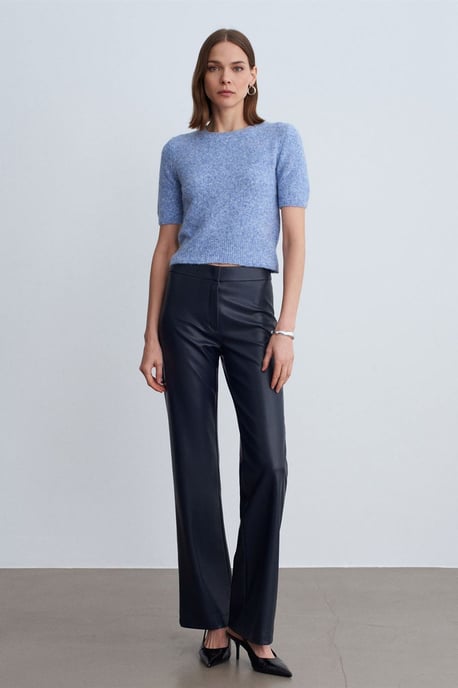 Dames Neplederen Flared Broek - Image 2