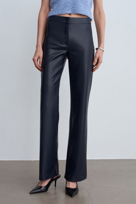 Dames Neplederen Flared Broek - Image 4