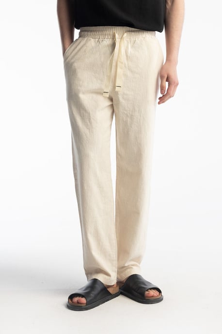 Rechtoe-rechtaan Broek met Koordtaille - Image 1