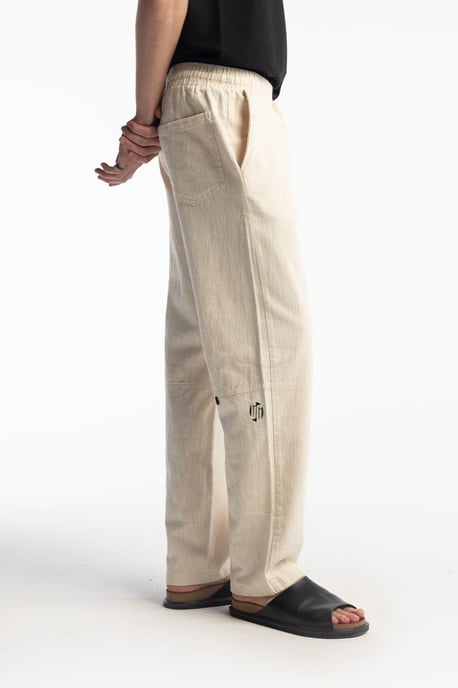 Rechtoe-rechtaan Broek met Koordtaille - Image 2