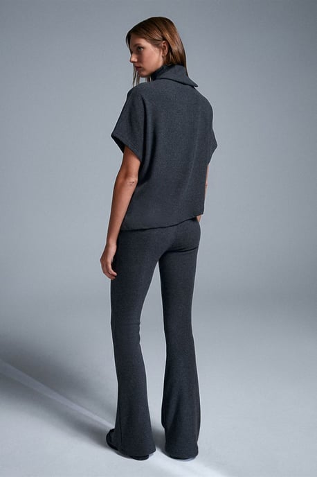 Hooggetailleerde Flared Breipantalon - Image 2