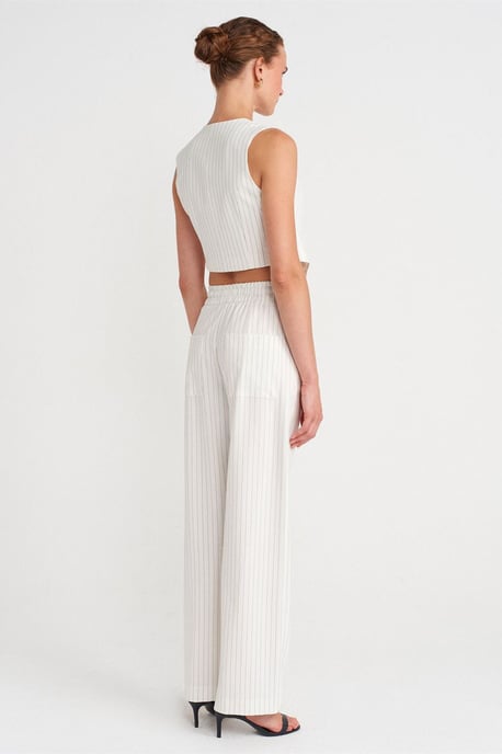 Dames Rechte Gestreepte Broek - Image 2