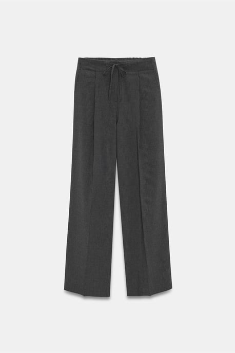 Wijde-pijp Crepe Trousers met Touwtjes - Image 6