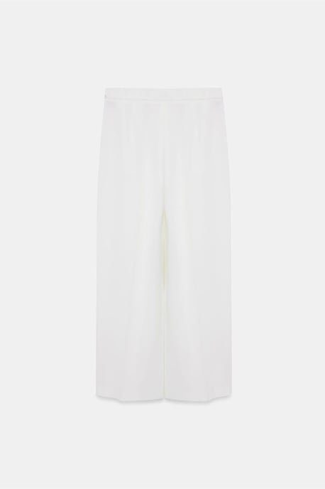 Brede-pijpen Geknoopte Crêpe Broek - Image 6