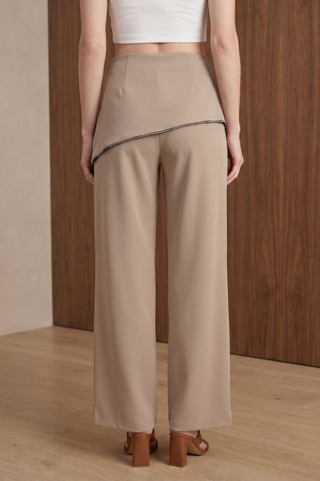 Hoge Taille Wijde Crepe Broek - Image 6