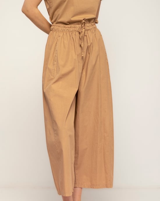 Rechte broek met zakken en elastische taille - Image 4