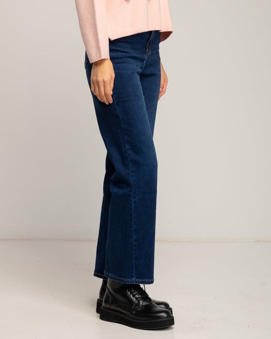 Basic wide leg jeans met een hoge taille. - Image 4