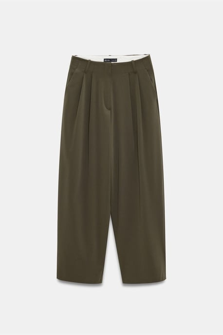 Dames Hoge Taille Wijde Pijpen Crepe Broek - Image 6