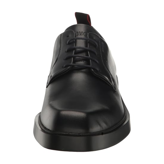 Hugo Heren Leren Platte Derby Schoenen (Zwart) - Image 5