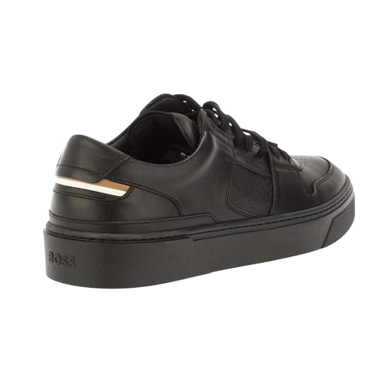 Boss Heren Gary Leren Platte Trainers (Zwart) - Image 2