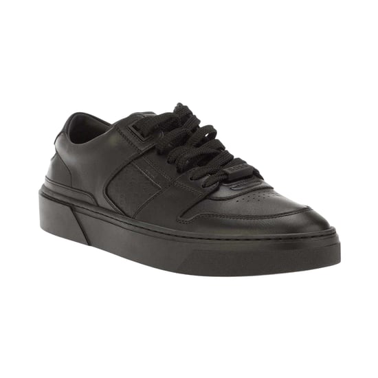 Boss Heren Gary Leren Platte Trainers (Zwart) - Image 3