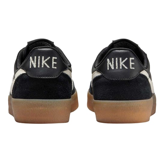 Nike Dames/Dames Leren Platte Trainers (Zwart/Gum) - Image 2