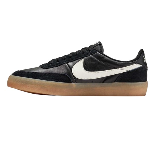 Nike Dames/Dames Leren Platte Trainers (Zwart/Gum) - Image 3