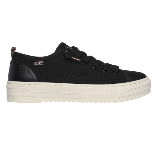 Skechers Dames/Dames Bobs Copa Canvas Trainers (Zwart) - Image 1