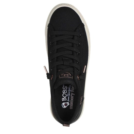 Skechers Dames/Dames Bobs Copa Canvas Trainers (Zwart) - Image 4