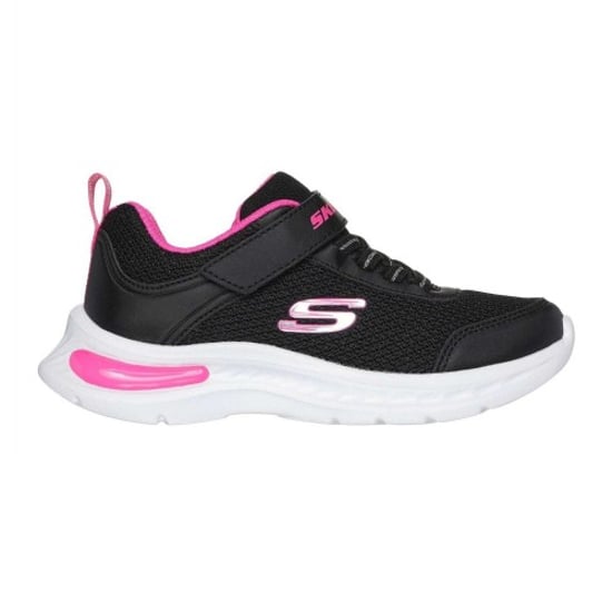 Skechers Childrens/Kids Jumpsters Tech Trainers (Black/Hot Pink) - Image 1