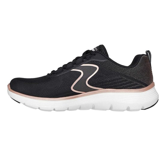 Skechers Dames/Dames Flex Appeal 5.0 Platte Trainers (Zwart/Rose goud) - Image 2