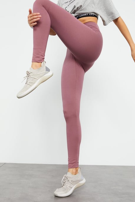 Hoge Taille Katoenen Elastaan Leggings - Image 4