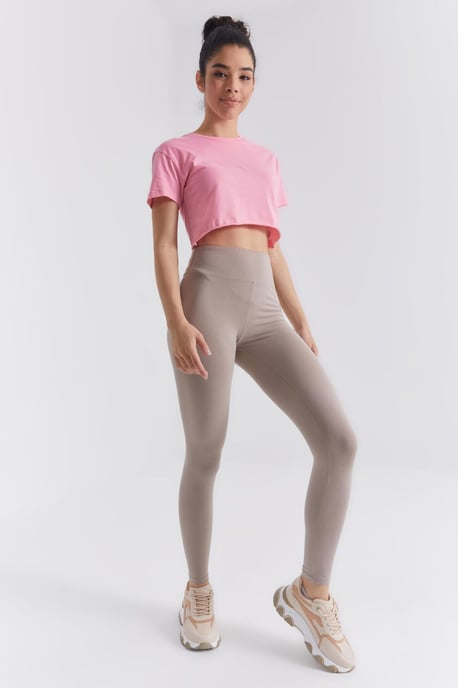 Hoge Taille Katoenen Elastan Leggings - Image 5