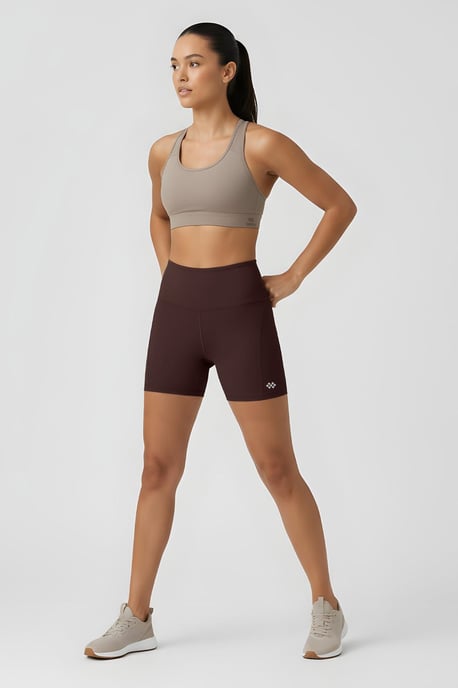 Korte Hoge Taille Slim-fit Leggings Met Ceintuur - Image 2