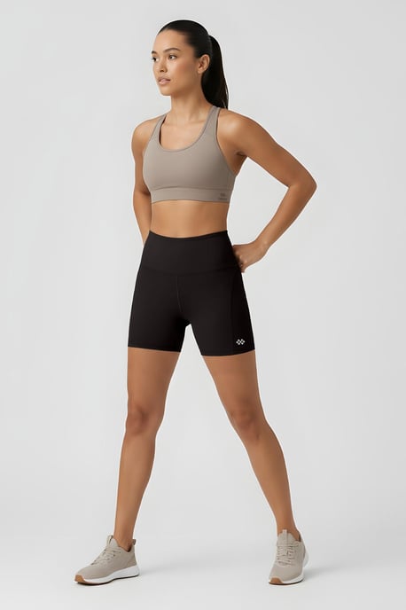 Korte Hoge Taille Slim-fit Leggings Met Riem - Image 2