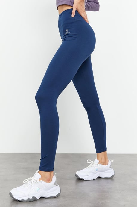 Hoge Taille Katoen Elasthaan Leggings - Image 2