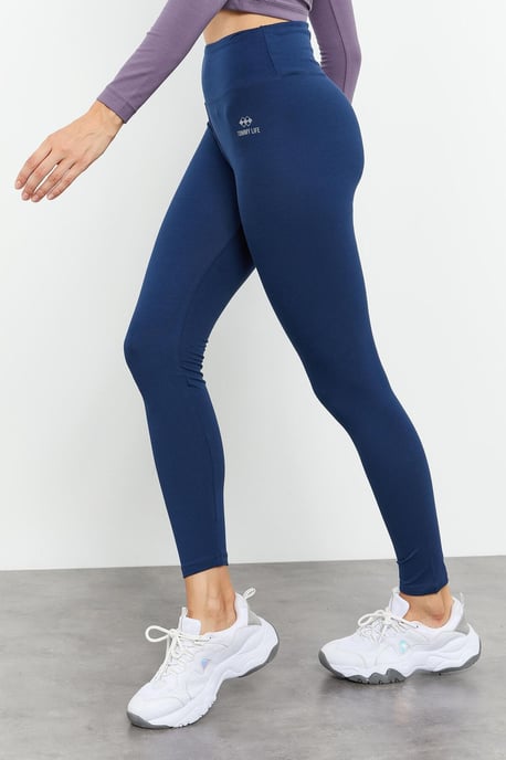 Hoge Taille Katoen Elasthaan Leggings - Image 4