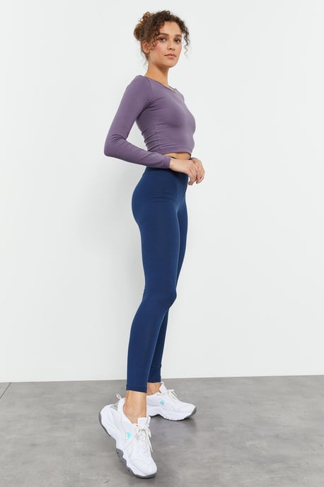 Hoge Taille Katoen Elasthaan Leggings - Image 5