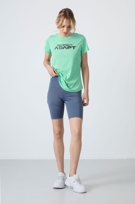 Korte Hoge Taille Tricot Leggings - Image 1