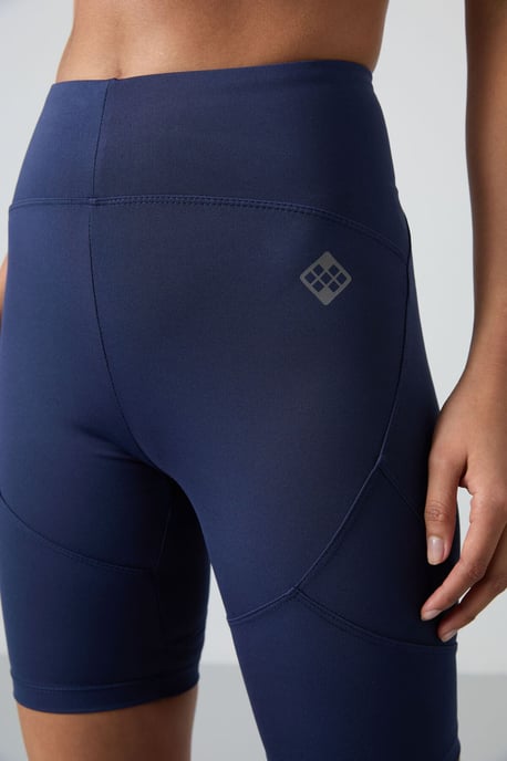 Korte Hoge Taille Gebreide Leggings - Image 4