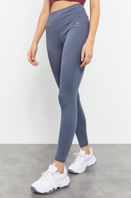 Hoge Taille Katoenen Elastaan Leggings - Image 2