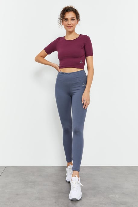 Hoge Taille Katoenen Elastaan Leggings - Image 3
